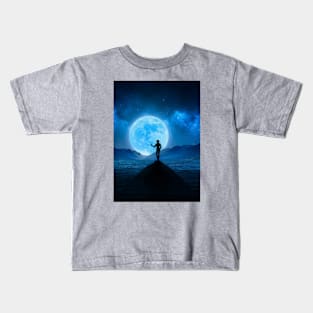 SPIKE SPIEGEL | SILHOUETTE MOONLIGHT Kids T-Shirt